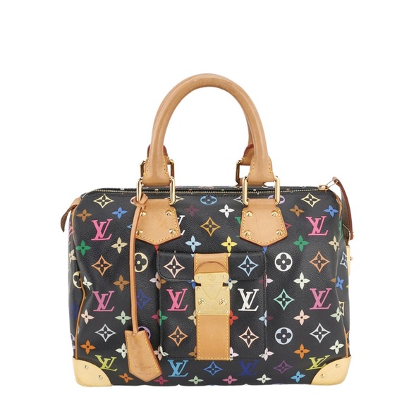 Louis Vuitton Speedy 30 Multicolor Black - Picture 1 of 12